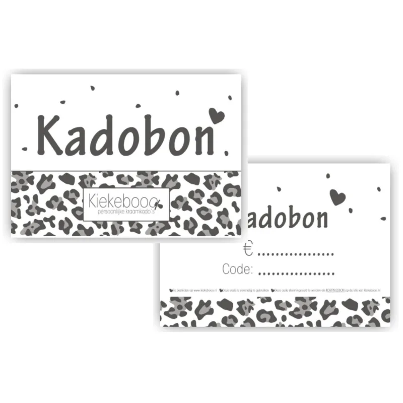 Kiekebooo Kadobon €10